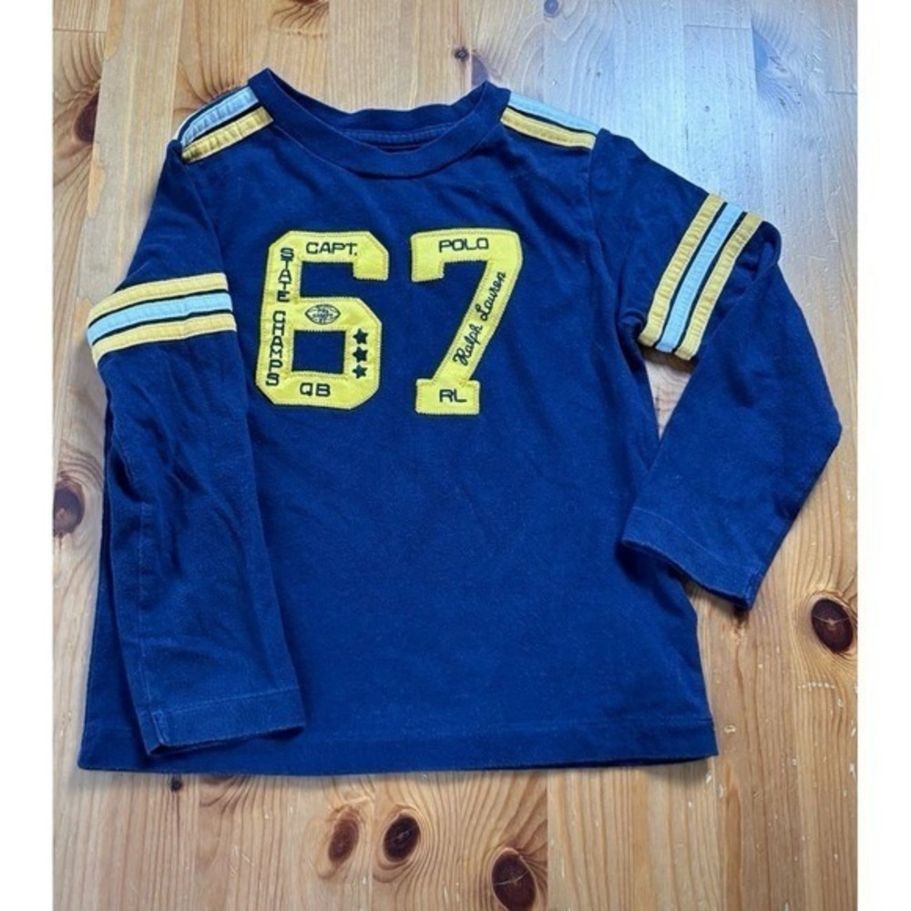 Polo Ralph Lauren Boys Long Sleeve Football Shirt Size 3T